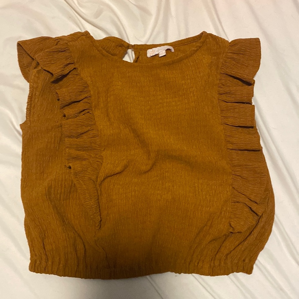 girls top, size L , worn once , comfy but fancy , def recommended to buy